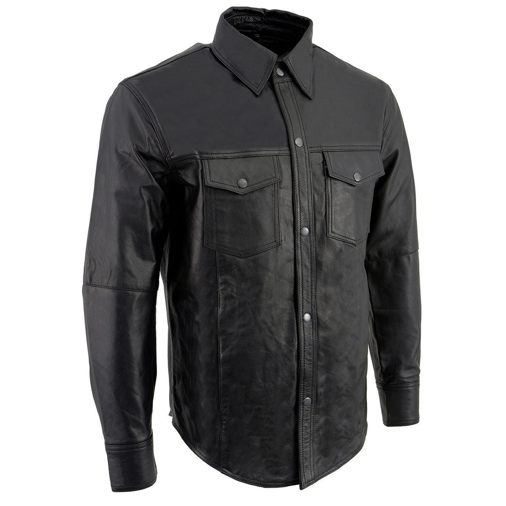 Milwaukee Leather LKM1600 Men's Black Lightweight Casual Biker