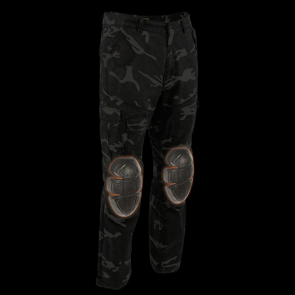 Black Multi Cam, Crossover leggings with pockets