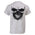 Milwaukee Leather MPMH116001 Men's 'Ghost' Skull Double Sided White Printed T-Shirt
