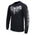 Milwaukee Leather MPMH117008 Men’s ‘Five Skulls’ Long Sleeve Black T-Shirt - Medium