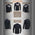 Milwaukee Leather MPMH117008 Men’s ‘Five Skulls’ Long Sleeve Black T-Shirt - X-Large