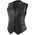 Xelement B206 Women's 'Road Queen' Black Leather Braided Vest