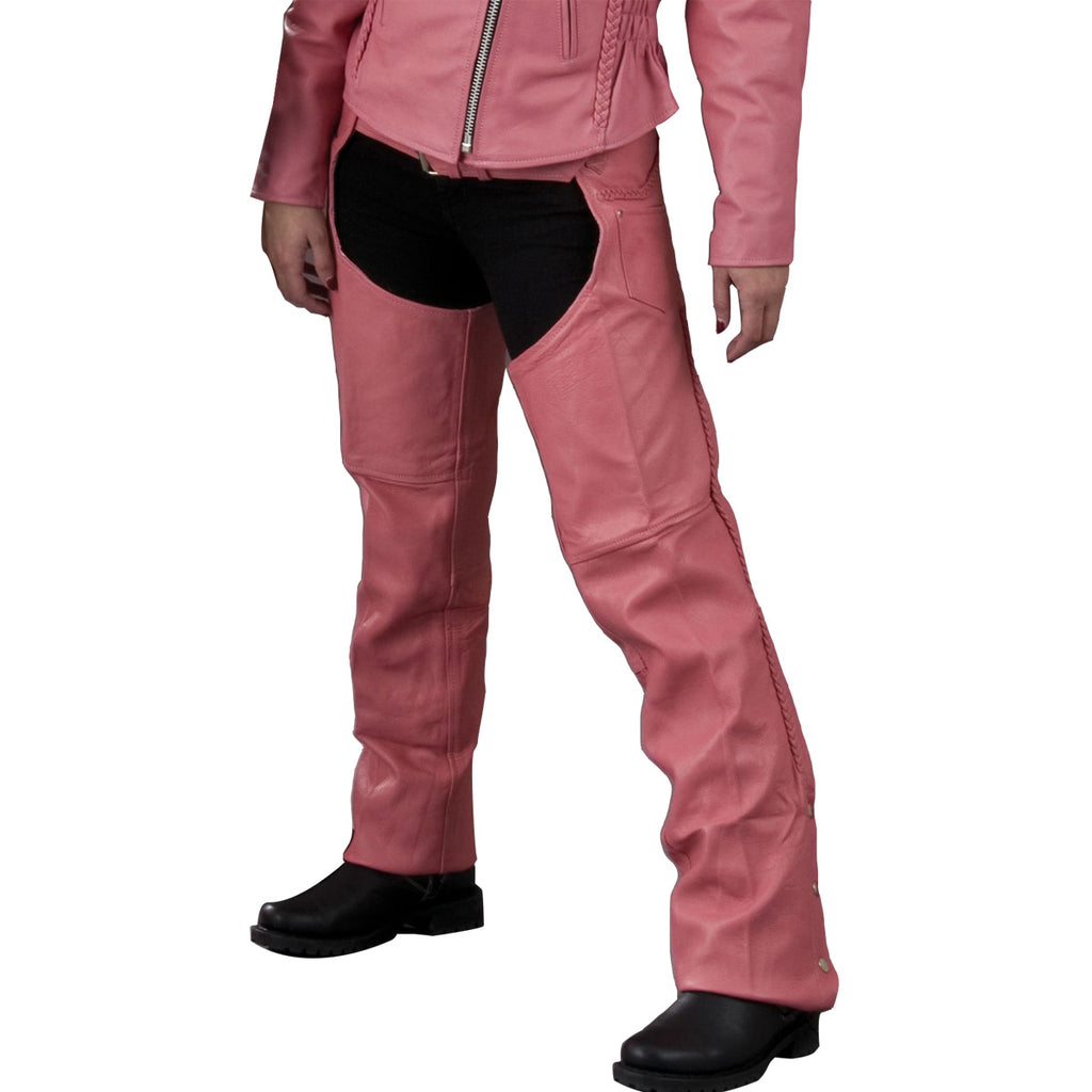 Pink motorcycle store chaps