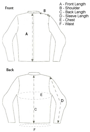 Lucky Leather 318 Lamb Ladies Size Chart