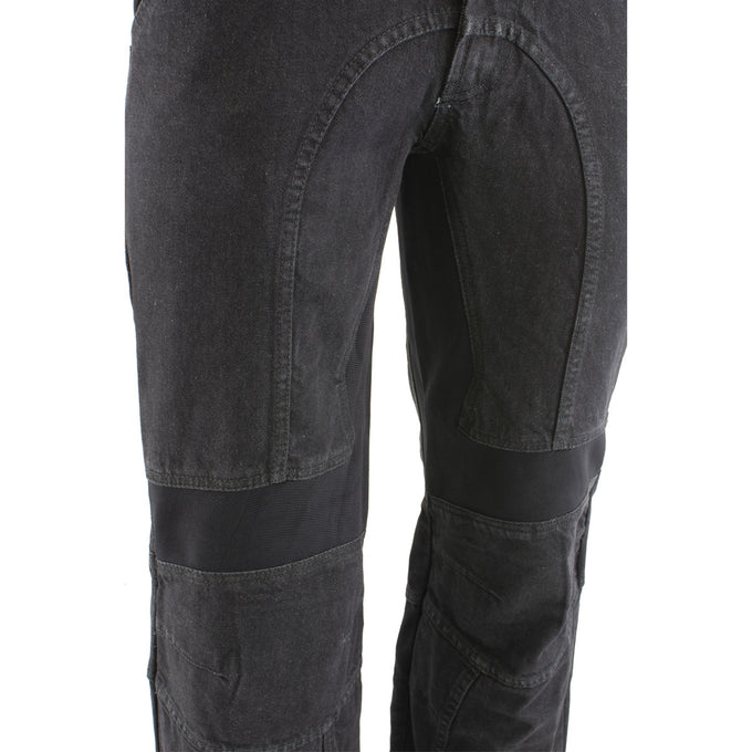 Xelement 055030 Men's Classic Fit Black Denim Motorcycle Racing Pants
