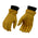 M Boss Motorcycle Apparel BOS37546 Men's Yellow and Black Full Grain Deerskin Leather Motorcycle Gloves