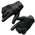 Milwaukee Leather MG7736 Women's Black ‘Cool-Tec’ Leather Gel Palm Motorcycle Hand Gloves W/ Flex Knuckles