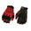 Milwaukee Leather SH791 Men's Black Leather and Red Mesh Combo Racing Motorcycle Hand Gloves W/ Elasticized Fingers