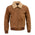 Milwaukee Leather Vintage SFM1818 Men's Classic Beige Suede Leather Fashion Coat Jacket w/ Front Zipper Closure