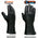 Milwaukee Leather Men's Gauntlet Motorcycle Hand Gloves- Black Deerskin Long Cuff Thermal Lined Leather Palm - G317