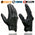 Milwaukee Leather MG7501 Men's Black Leather i-Touch Screen Compatible Gel Palm Motorcycle Gloves W/ Protective Knuckle