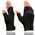 Milwaukee Leather MG7585 Men's Black Leather Gel Padded Palm Fingerless Motorcycle Hand Gloves w/ Full Panel Cover