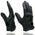 Milwaukee Leather MG7720 Women's Black Perforated Leather Full Finger Motorcycle Hand Gloves W/ Breathable ‘Open Knuckle’