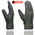 Milwaukee Leather MG7760 Women's Distressed Grey Leather Gel Palm Motorcycle Hand Gloves W/ Stylish ‘Wrist Detailing’