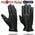 Milwaukee Leather SH866 Men's Black Thermal Lined Deerskin Motorcycle Hand Gloves W/ Wrist Zipper Closure