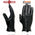 Milwaukee Leather SH867 Men's Black Unlined Deerskin Lightweight Motorcycle Hand Gloves W/ Wrist Zipper Closure