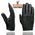 Milwaukee Leather SH887 Men's Black Unlined Deerskin Lightweight Motorcycle Hand Gloves W/ Short Wrist and Sinch Closure