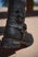 Milwaukee Leather MBL9399 Women's 9-Inch Triple Buckle Black Leather Harness Biker Boots w/ Side Zipper Entry