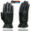 Milwaukee Leather MG7715 Women's Black Leather Thermal Lined Motorcycle Hand Gloves W/ Sinch Wrist Closure