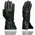 Milwaukee Leather MG7725 Women's Black Leather Gauntlet Motorcycle Hand Gloves W/ ‘Wrist Strap Closure and Lightly Lined’