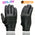 Milwaukee Leather MG7736 Women's Black ‘Cool-Tec’ Leather Gel Palm Motorcycle Hand Gloves W/ Flex Knuckles