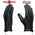 Milwaukee Leather SH867 Men's Black Unlined Deerskin Lightweight Motorcycle Hand Gloves W/ Wrist Zipper Closure