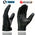 Milwaukee Leather MG7599 Men's Black Leather with i-Touch Screen Led Finger Light Motorcycle Hand Gloves