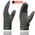 Milwaukee Leather MG7760 Women's Distressed Grey Leather Gel Palm Motorcycle Hand Gloves W/ Stylish ‘Wrist Detailing’