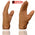 Milwaukee Leather MG7760 Women's Saddle Leather Gel Palm Lightweight Motorcycle Hand Gloves W/ Stylish ‘Wrist Detailing’