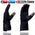 Milwaukee Leather SH814 Men's Black Leather Waterproof Gauntlet Motorcycle Gloves w/ Textile and Leather