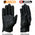 Milwaukee Leather MG7500 Men's Black Perforated Leather Gel Padded Palm Motorcycle Hand Gloves W/ 'Rubberized Hard Knuckle’ For Protection