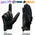 Milwaukee Leather MG7502 Men's Black Leather ‘Cool-Tec’ with i-Touch Screen Compatible Gel Palm Motorcycle Hand Gloves