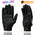 Milwaukee Leather MG7736 Women's Black ‘Cool-Tec’ Leather Gel Palm Motorcycle Hand Gloves W/ Flex Knuckles