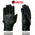 Milwaukee Leather SH820 Men's Black Leather ‘White Flame’ Cruising Hand Gloves W/ Gel Palm