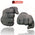 Milwaukee Leather MG7760 Women's Distressed Grey Leather Gel Palm Motorcycle Hand Gloves W/ Stylish ‘Wrist Detailing’