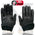 Xelement XG7700 Women's Black Leather Gel Palm Lightweight Motorcycle Hand Gloves W/ Open Wrist Expansion