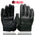 Milwaukee Leather MG7535 Men's Black Leather with Gel Palm Motorcycle Hand Gloves w/ Flex Knuckles