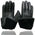 Milwaukee Leather MG7725 Women's Black Leather Gauntlet Motorcycle Hand Gloves W/ ‘Wrist Strap Closure and Lightly Lined’