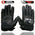 Milwaukee Leather SH298 Men's Black Perforated Leather Racing Motorcycle Gloves w/ Padded Fingers