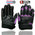 Milwaukee Leather SH802 Women's Black and Purple Leather with Mesh Combo Racing Gloves