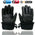 Milwaukee Leather Men's Black Soft Leather Gauntlet Motorcycle Hand Gloves-Waterproof Gel Palm Reflective Piping SH873