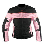 WOMENS TEXTILE AND MESH BIKER JACKETS