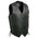 Event Leather EL1315 Men's Club Style Black Leather Motorcycle Riders Vest w/ Side Lace - Riding Club