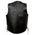 Event Leather ELM3940 Black Motorcycle Leather Side Lace Vest for Men w/ Eagle Head and Stars Emboss