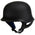 Hot Leathers Flat Black The Hanz German Style Vintage Motorcycle Half Helmet HLT75