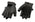 M Boss Motorcycle Apparel BOS37563 Men's Black Welted Gel Palm Leather Fingerless Gloves