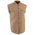 Milwaukee Leather DM4005 Men's Beige Lightweight Denim Shirt with Frayed Cut Off Sleeveless