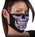 Milwaukee Leather FMD1019 Ladies 'Sugar Skull' 100 % Cotton Protective Face Mask with Optional Filter Pocket