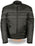 NexGen SH212102 Men's Black Textile Vented Moto Jacket with Reflective Piping