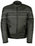 NexGen SH212102 Men's Black Textile Vented Moto Jacket with Reflective Piping